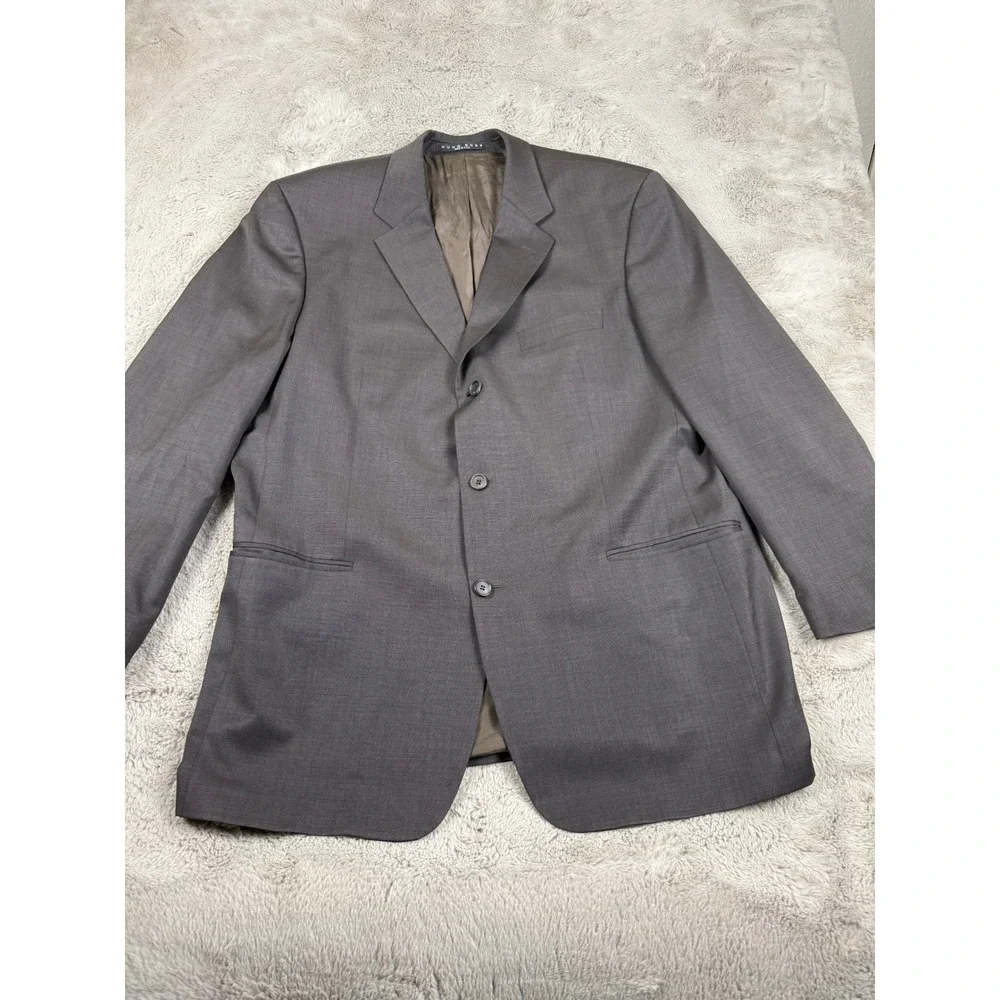 Hugo Boss Virgin Wool Blazer Sport Coat Business Casual Gray 46R (see‎ all pics)